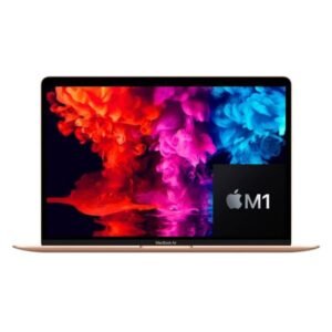 Apple MacBook Air 13 MGND3 – Apple M1 Chip 8-GB 256-GB SSD 13.3″ Retina IPS LED Display With True Tone Backlit Magic Keyboard & Touch ID & Force Touch TrackPad (Gold, 2020, Used)